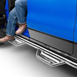 Load image into Gallery viewer, N-Fab Podium SS 19-20 Dodge RAM 1500 Crew Cab - Cab Length - Polished Stainless - 3in - Side View