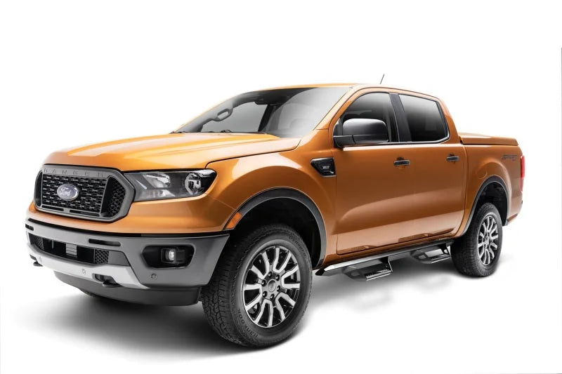N-Fab Predator PRO 2019 Ford Ranger Crew Cab All Beds - Tex. Black - Cab Length - Installation View