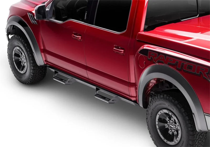 N-Fab Predator Pro Step System 14-17 Chevy/GMC 1500 Crew Cab - Tex. Black - Side View