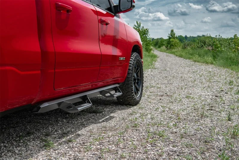 N-Fab Predator Pro Step System 15.5-17 Dodge Ram 1500 Quad Cab - Tex. Black - Side View