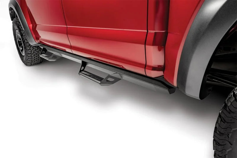 N-Fab Predator Pro Step System 2017 Ford F-250/F-350 SuperDuty SuperCrew - Tex. Black - Side View
