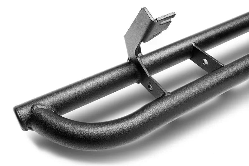 N-Fab RKR Rails 07-17 Toyota Tundra CrewMax - Tex. Black - 1.75in - Back View