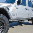 Load image into Gallery viewer, N-Fab RKR Rails 2018 Jeep Wrangler JL 4 Door Dab Length - Gloss Black - 1.75in - Back View