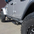 Load image into Gallery viewer, N-Fab RKR Rails 2018 Jeep Wrangler JL 4 Door Dab Length - Gloss Black - 1.75in - Installation View