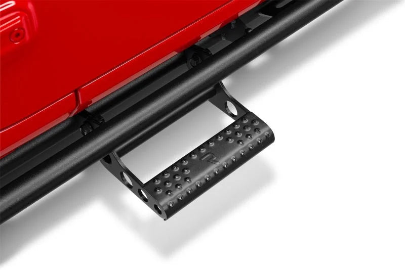 N-Fab RKR Rails 2018 Jeep Wrangler JL 4 Door Dab Length - Gloss Black - 1.75in - Additional View 9