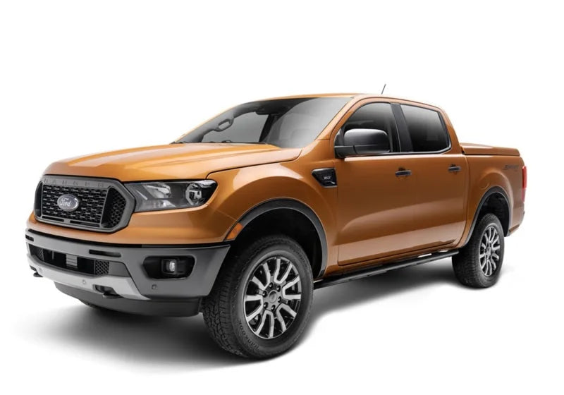 N-Fab RKR Rails 2019 Ford Ranger Crew Cab All Beds - Cab Length - Tex. Black - Back View
