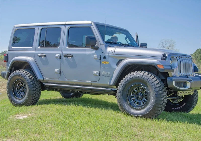 N-Fab RKR Rails 2019 Jeep Wrangler JT 4DR Truck Full Length - Tex. Black - 1.75in - Additional View 6