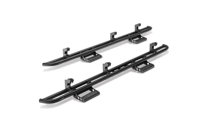 N-Fab RKR Step System 16-17 Toyota Tacoma Access Cab - Tex. Black - 1.75in - Main Product View