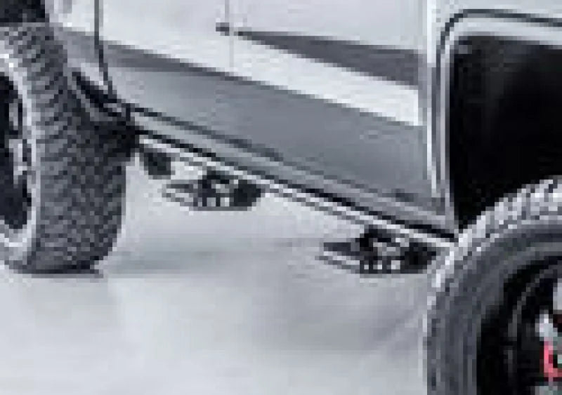 N-Fab RKR Step System 16-17 Toyota Tacoma Access Cab - Tex. Black - 1.75in - Back View