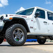 Load image into Gallery viewer, N-Fab RKR Step System 2019 Jeep Wrangler JT 4 Door Truck Full Length - Tex. Black - 1.75in - Back View