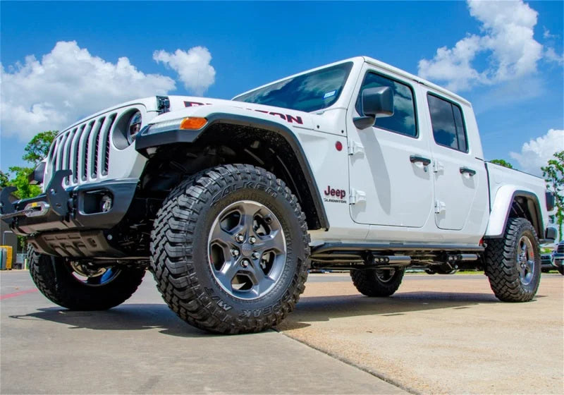N-Fab RKR Step System 2019 Jeep Wrangler JT 4 Door Truck Full Length - Tex. Black - 1.75in - Additional View 6