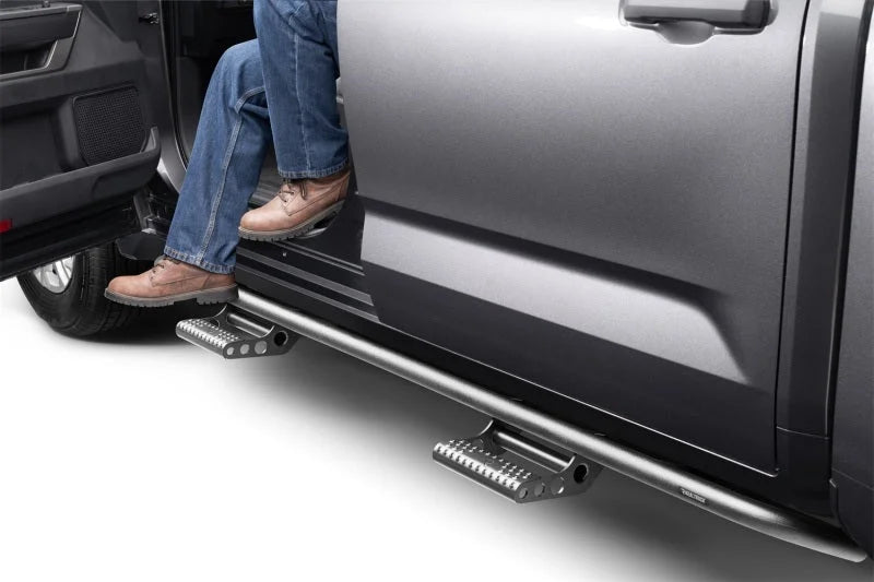 N-Fab RKR Step System 2022 Toyota Tundra CrewMax - Tex. Black - 1.75in - Installation View