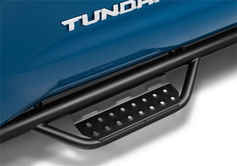 N-Fab RS Nerf Step 07-21 Toyota Tundra (Gas) CrewMax 5.6ft Short Bed SRW - Cab Length - Tex. Black - Installation View