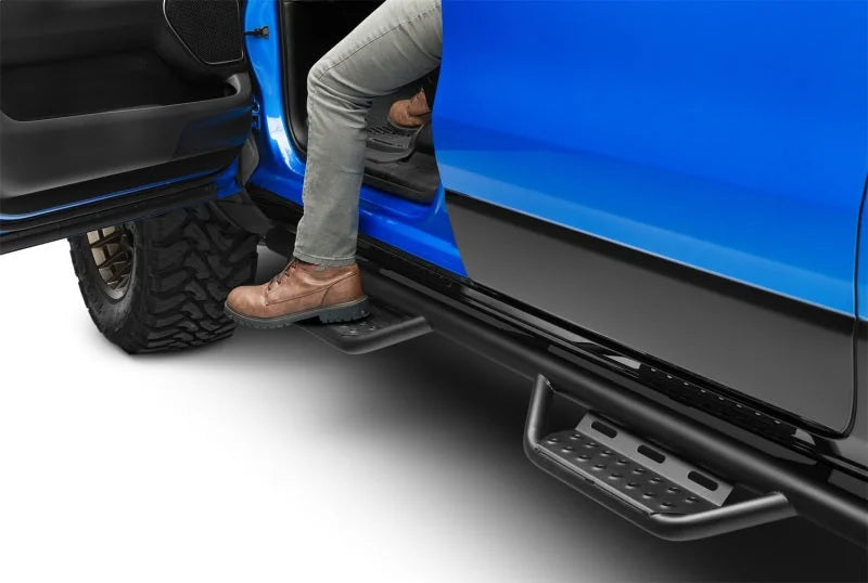 N-Fab RS Nerf Step 19-20 Dodge 1500 Crew Cab All Beds - Cab Length - Tex. Black - Installation View