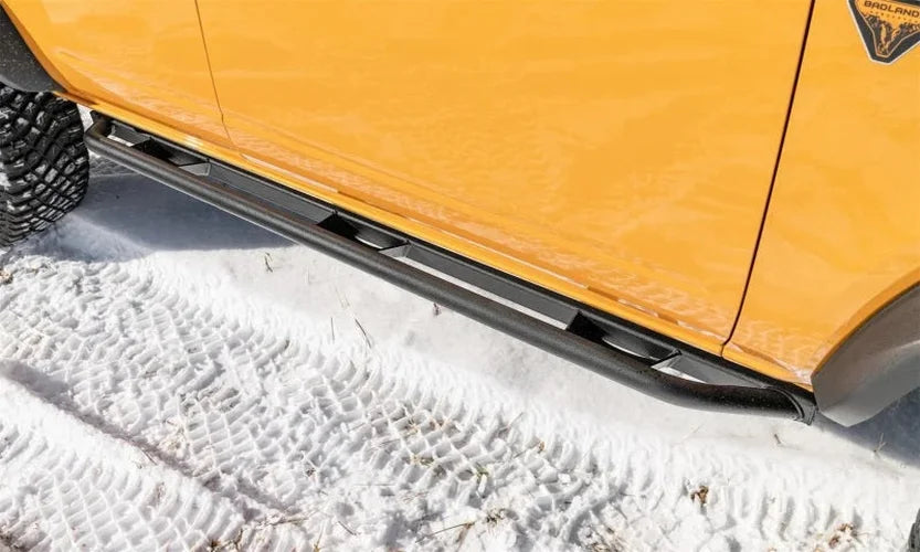 N-Fab Trail Slider Steps 2021 Ford Bronco 4 Door - Textured Black - Installation View