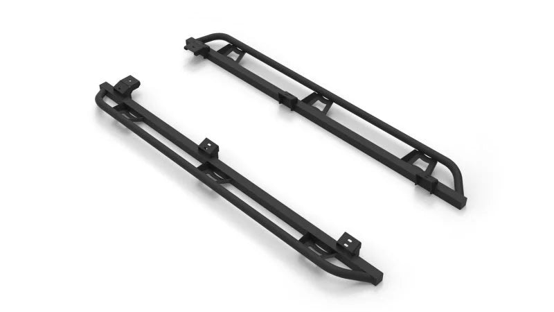 N-Fab Trail Slider Steps 05-15 Toyota Tacoma Crew Cab All Beds - SRW - Textured Black - Main Product View