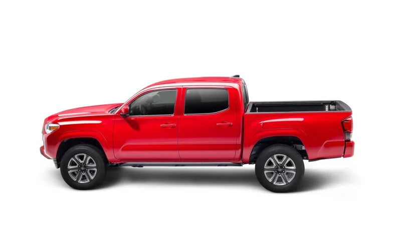 N-Fab Trail Slider Steps 16-20 Toyota Tacoma Crew Cab All Beds - SRW - Textured Black - Installation View
