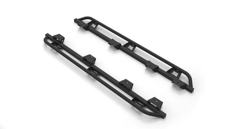 N-Fab Trail Slider Steps 2020 Jeep Wrangler Gladiator JT 4 Door All Beds - SRW - Textured Black - Main Product View