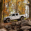 Load image into Gallery viewer, N-Fab Trail Slider Steps 2020 Jeep Wrangler Gladiator JT 4 Door All Beds - SRW - Textured Black - Installation View