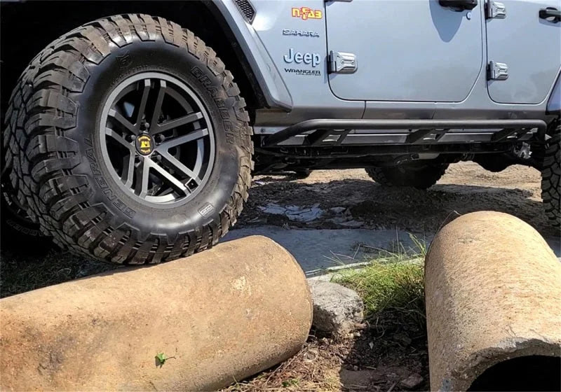N-Fab Trail Slider Steps 2020 Jeep Wrangler Gladiator JT 4 Door All Beds - SRW - Textured Black - Additional View 5