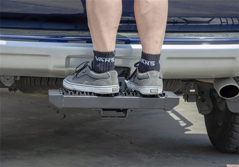N-Fab Universal Growler Hitch Step - 2in Receiver - Back View