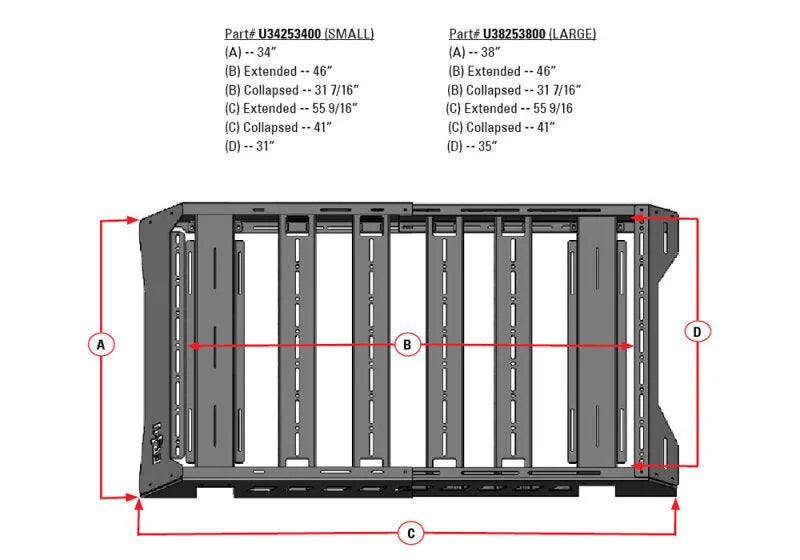 N-Fab Universal Roof Rack (Large 38.25 - 38 Width) - Tex. Black - Additional View 11