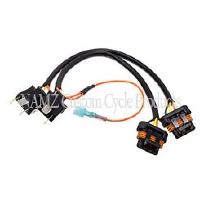 NAMZ 04-23 V-Twin FLTR OEM LED Headlamp Adaptor Daymaker Harness (HD 69200533) - Side View