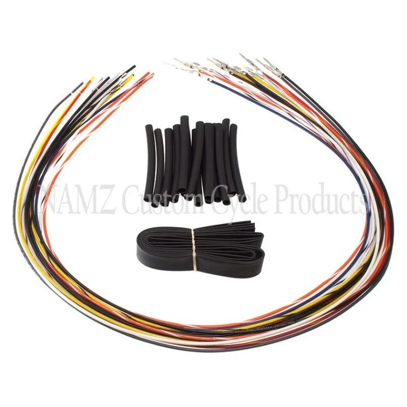 NAMZ 07-13 NON-Baggers Handlebar Switch Wire Extensions 24in. (Cut & Solder / Fits Up to 20in. Apes) - Main Product View