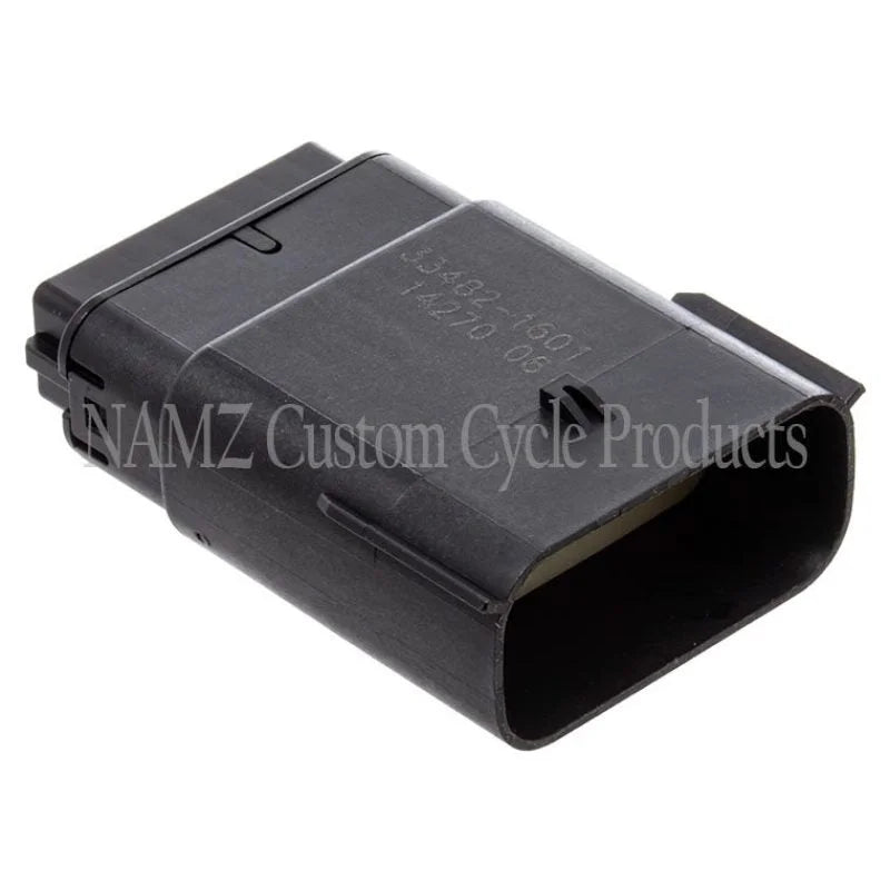 NAMZ 07-23 V-Twin Molex MX-150 16-Position Male Connector - Black (HD 72167-07BK) - Main Product View