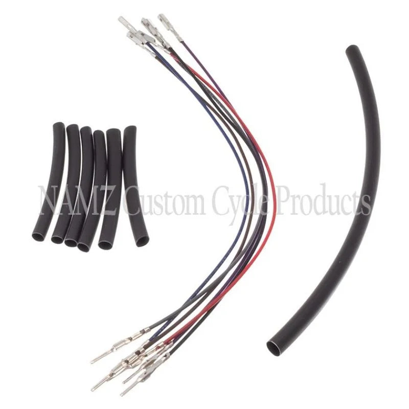 NAMZ 08-14 V-Twin FL Models Throttle-By-Wire Handlebar Wire Extension Harness 15in. - Side View