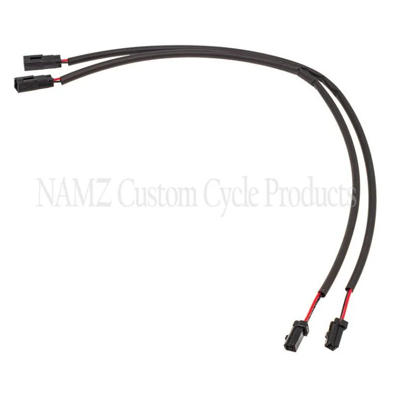 NAMZ 08-23 HD Models w/Heated Grips Plug-N-Play Heated Grip Extensions 18in. - Side View