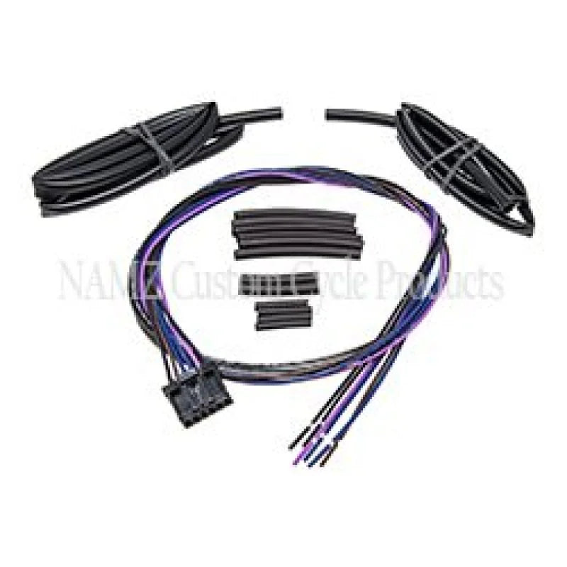 NAMZ 11-17 V-Twin FXST/FLST w/Switch Housing Mounted Signal Front Turn Sig Relocation Harness 36in. - Main Product View