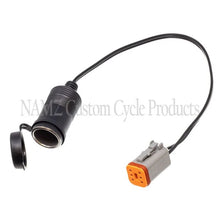 Load image into Gallery viewer, NAMZ 11-20 V-Twin Softail Power Port w/Dust Cover (For CAN/Bus Models) - Side View