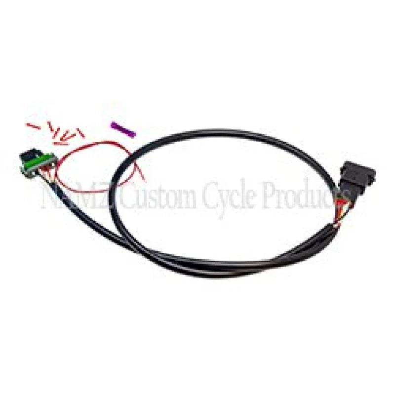 NAMZ 14-23 V-Twin Road King/Sportster Plug-N-Play Speedometer & Instrument Extension Harness 36in. - Side View
