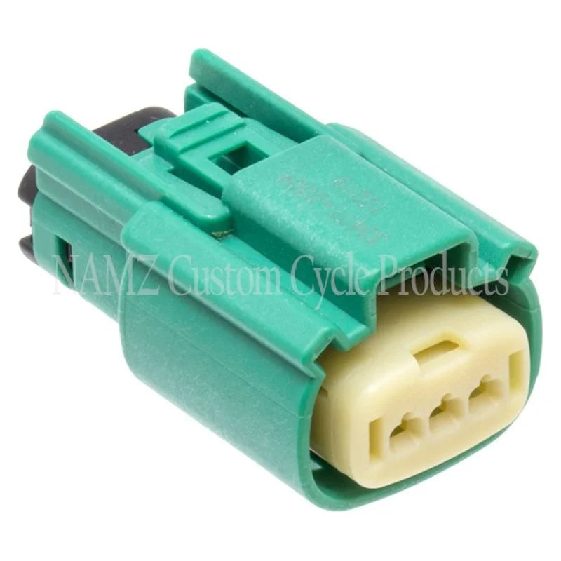 NAMZ 2007 VROD CAW/CD/CDX Main Harness Molex MX-150 3-Pos Male Connector - Green (HD 72540-07GN) - Main Product View