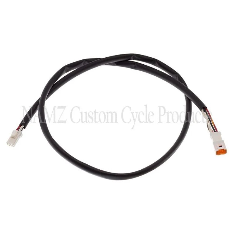 NAMZ 22-23 V-Twin FXLRST Models Plug-N-Play Speedometer/Tachometer Xtension Harness 32in. - Side View
