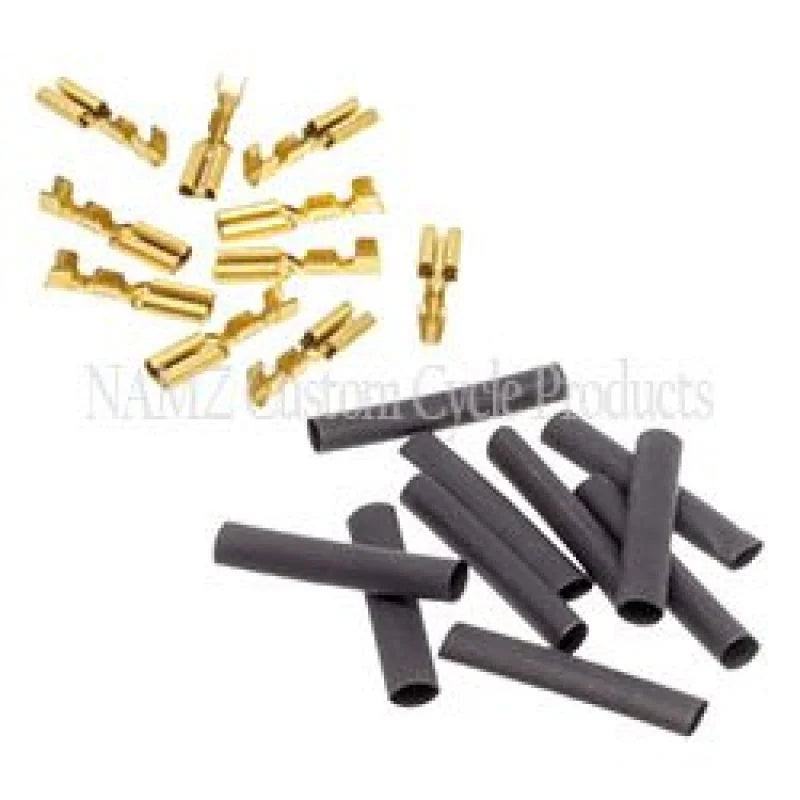 NAMZ 69-81 HD Brake Switches 1/8in. Female Crimp Terminal 22-16g w/Heat Shrink - 10 Pack (HD 9904) - Side View