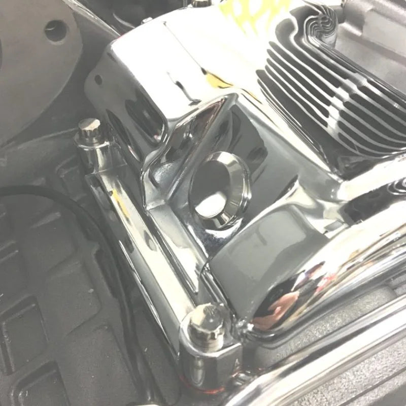 NAMZ 84-05 Big Twin Models Polished Neutral Switch Eliminator - Side View