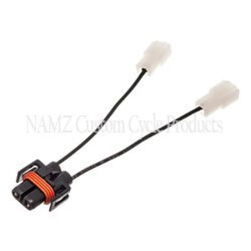NAMZ 90-04 V-Twin Models w/4in. Aux Lights Wiring Harness (Single - Req. 2 Harnesses) - Side View