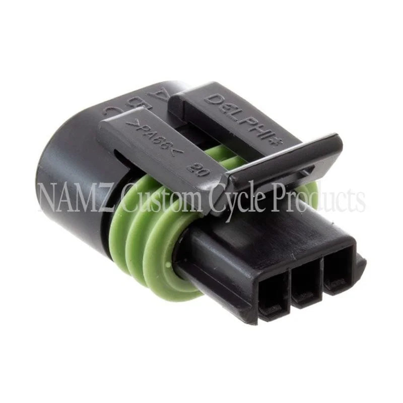 NAMZ 95-05 V-Twin OEM (TPS) Throttle Position Sensor Connector w/Terminals (HD 72280-95) - Side View