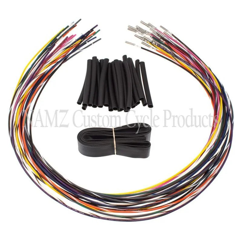 NAMZ 96-06 Baggers Handlebar Switch Wire Extensions 24in. (Cut & Solder / Fits Up to 20in. Apes) - Main Product View