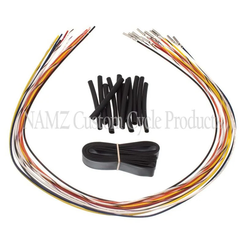 NAMZ 96-06 NON-Baggers Handlebar Switch Wire Extensions 24in. (Cut & Solder / Fits Up to 20in. Apes) - Side View