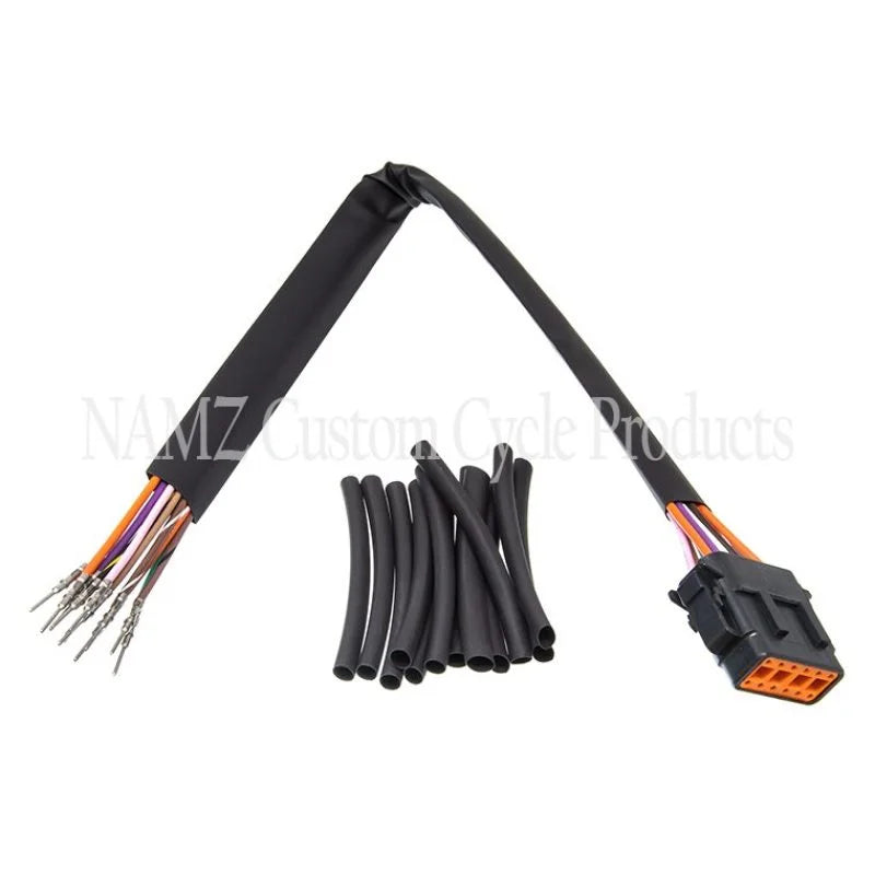 NAMZ 99-06 V-Twin Sportster Plug-N-Play Speedometer/Tachometer Xtension Harness 15in. - Side View