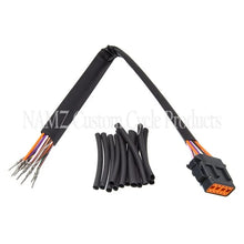 Load image into Gallery viewer, NAMZ 99-06 V-Twin Sportster Plug-N-Play Speedometer/Tachometer Xtension Harness 15in. - Side View
