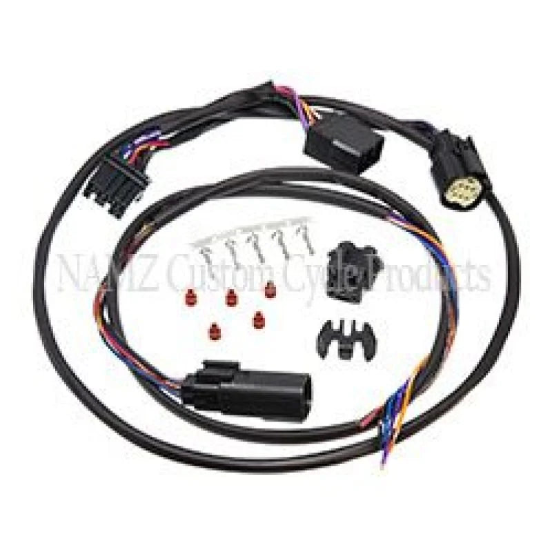 NAMZ 99-13 FL Models (Exc 09-13 CVO/SE Street/Road Glide) Plug-N-Play Complete Tour Pack Wiring Kit - Side View