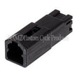 Load image into Gallery viewer, NAMZ AMP 040 Series 2-Position Male Wire Cap Housing Connector (HD 72902-01BK) - Side View