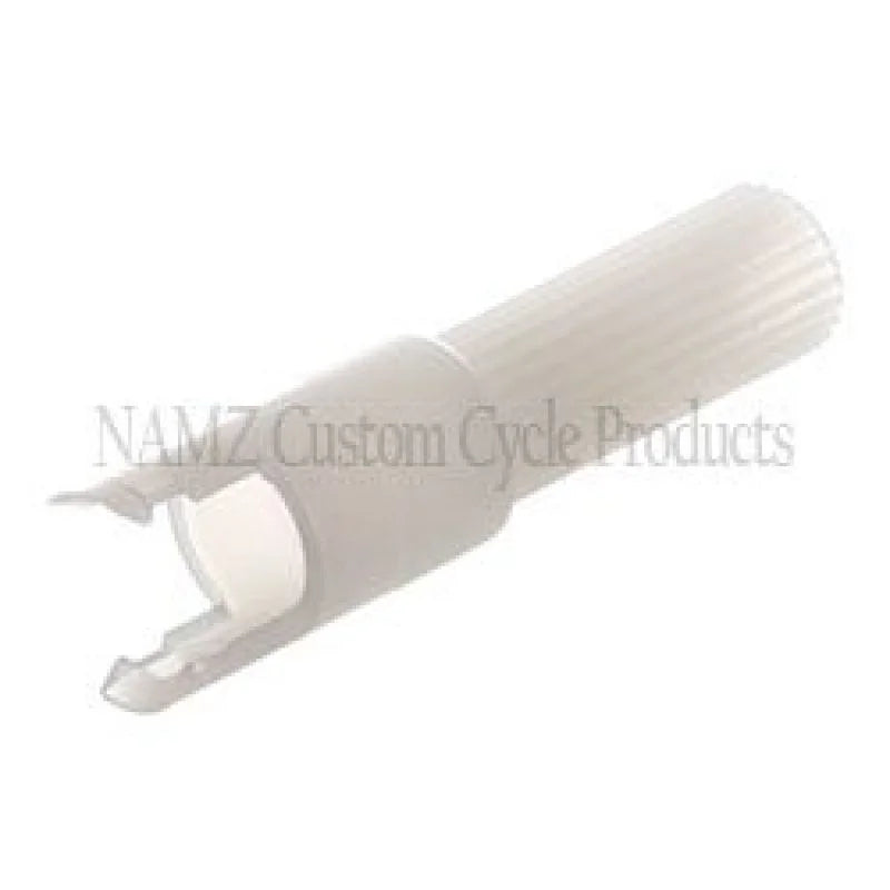 NAMZ AMP Mate-N-Lock 1-Position Male OEM Style Connector (HD 72043-71A) - Side View