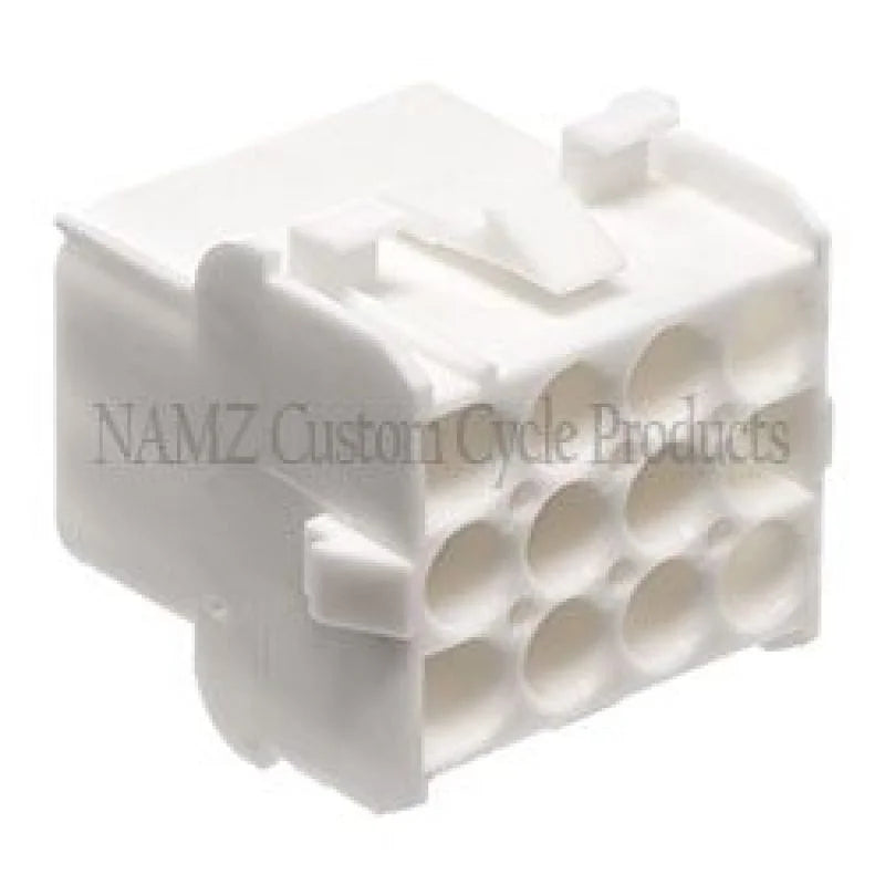 NAMZ AMP Mate-N-Lock 12-Position Male Wire Cap Connector w/Wire Seal - Side View