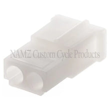 Load image into Gallery viewer, NAMZ AMP Mate-N-Lock 2-Position Female OEM Style Connector (HD 72034-71) - Side View