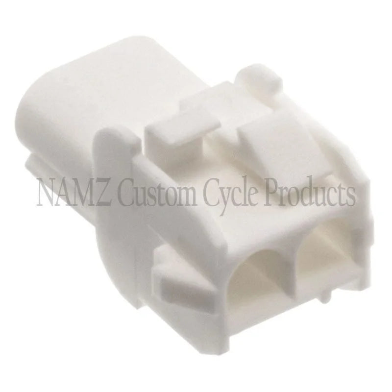 NAMZ AMP Mate-N-Lock 2-Position Male Wire Cap Connector w/Wire Seal - Side View